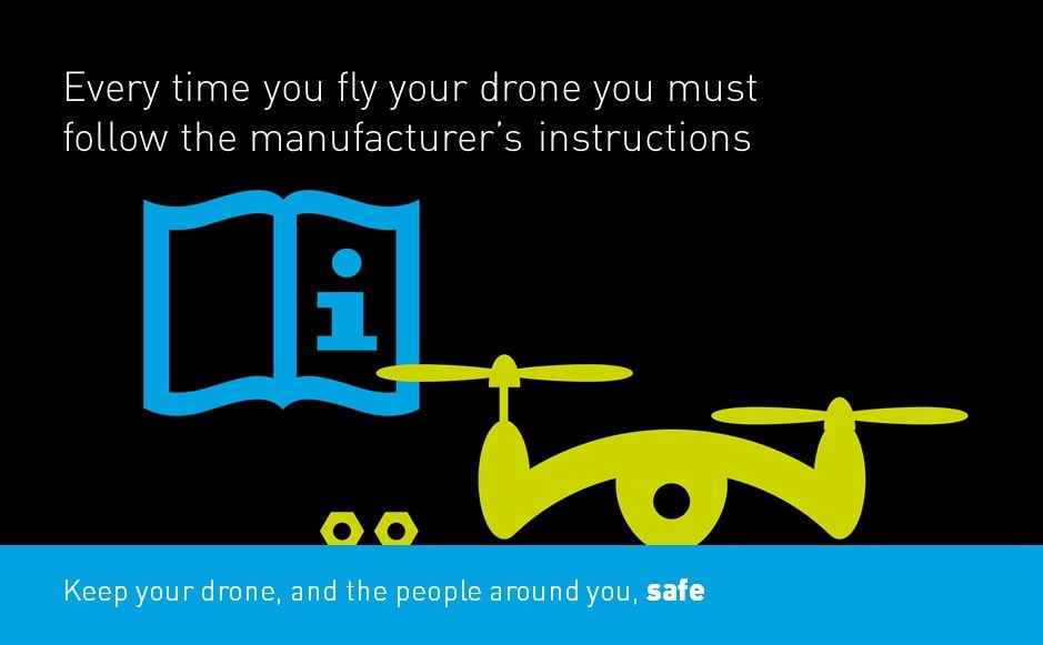 Drone manufacturer's instructions