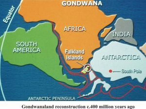 Fig 2. Gondowanaland reconstruction