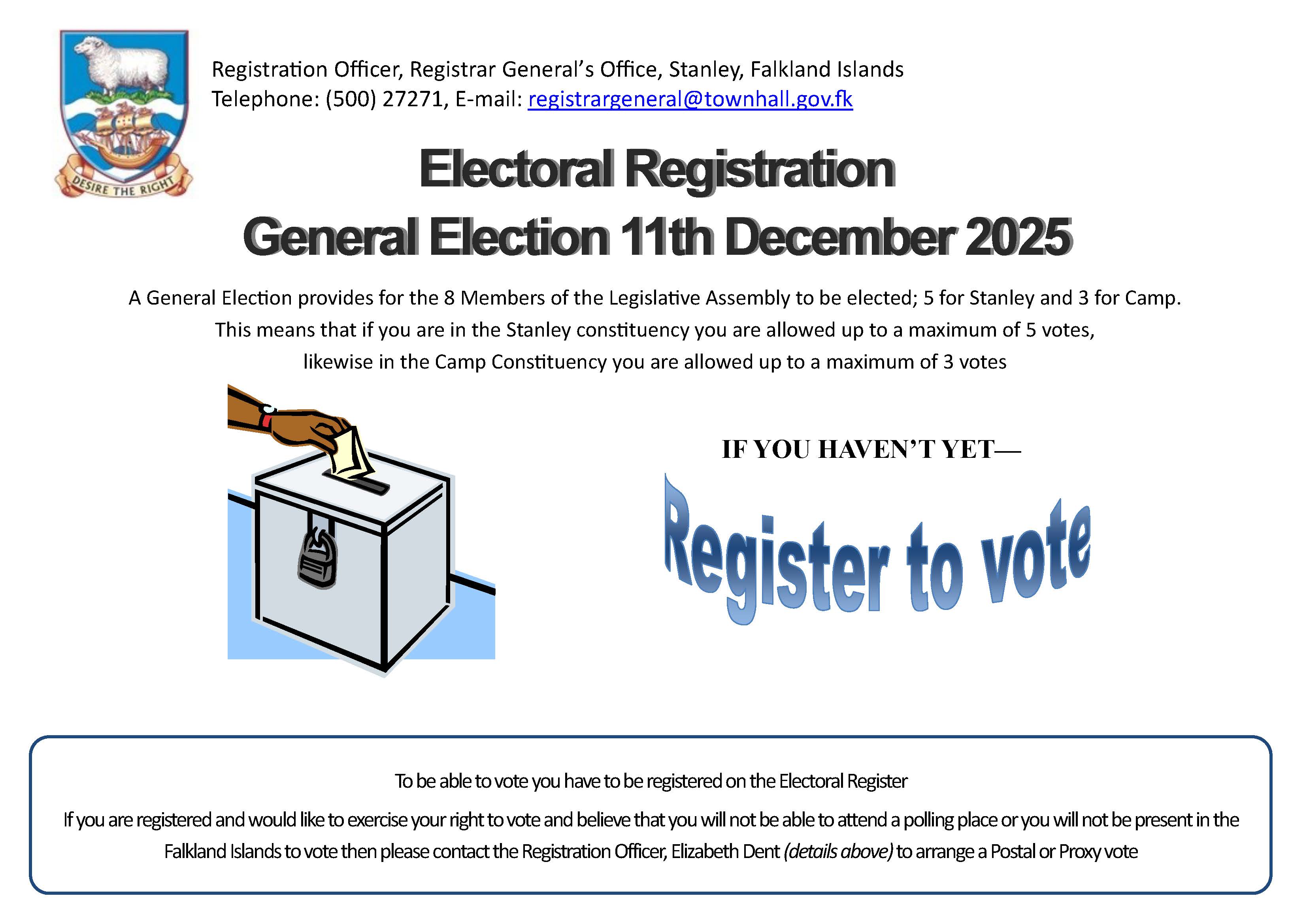 General Election 2025 poster A3