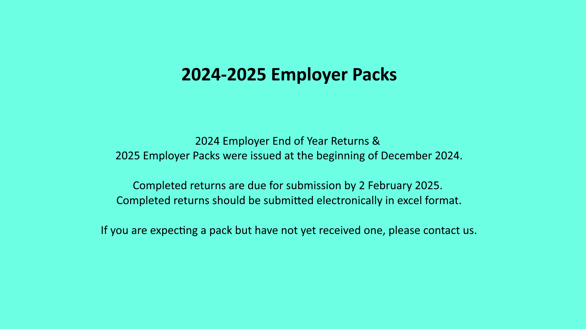 Employer packs